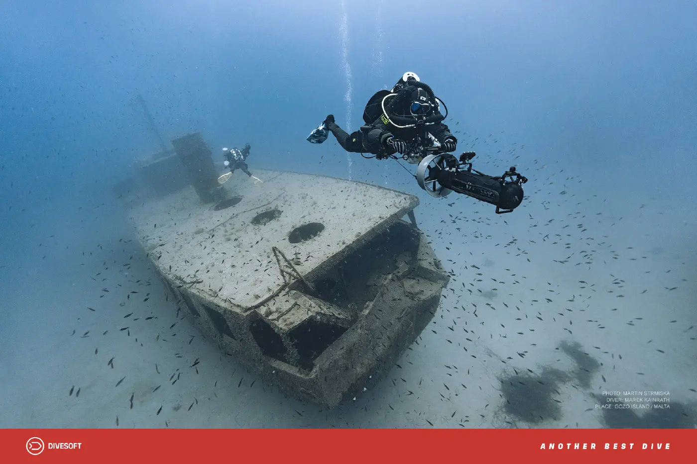 Rebreather diver