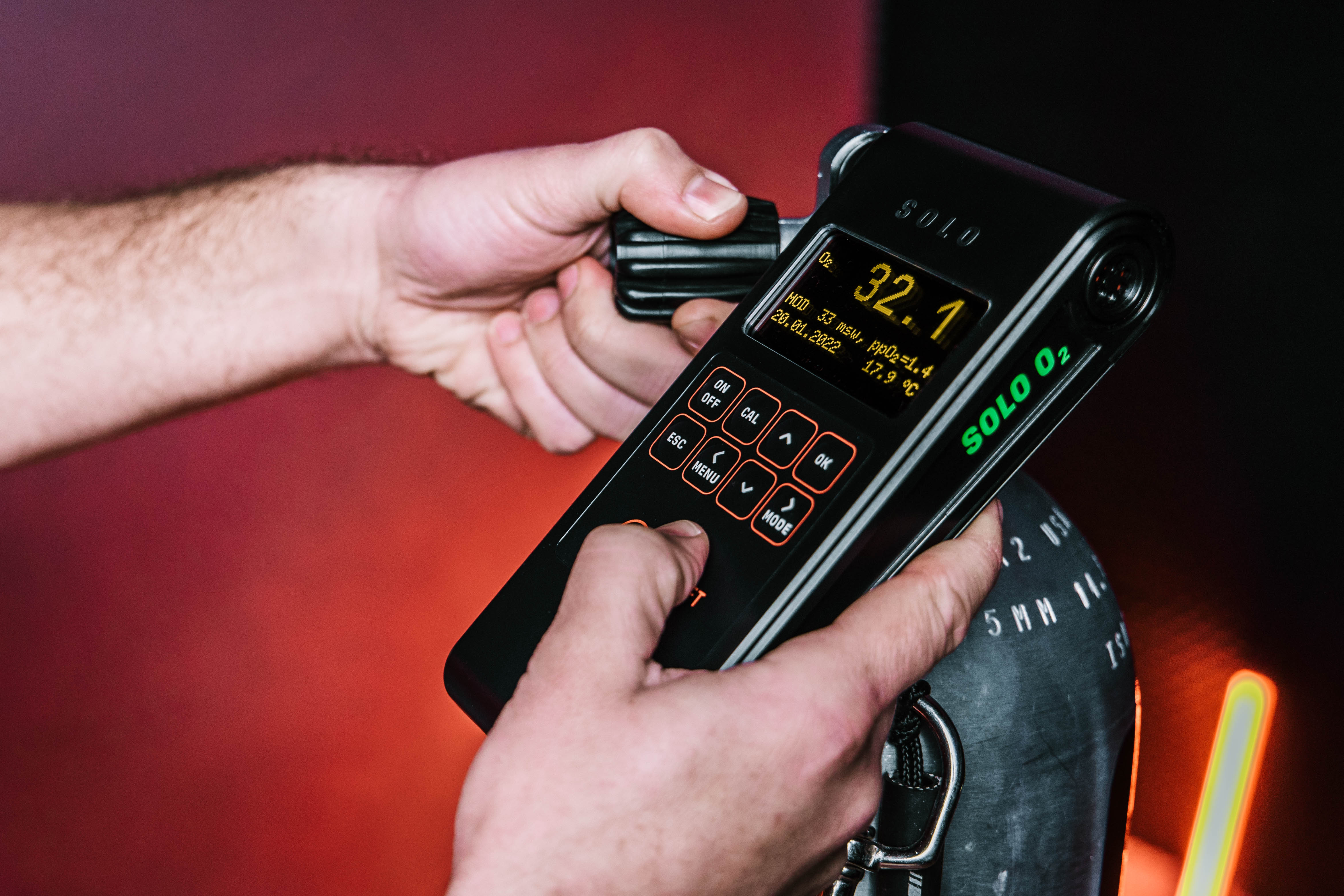 Divesoft SOLO O2 in action