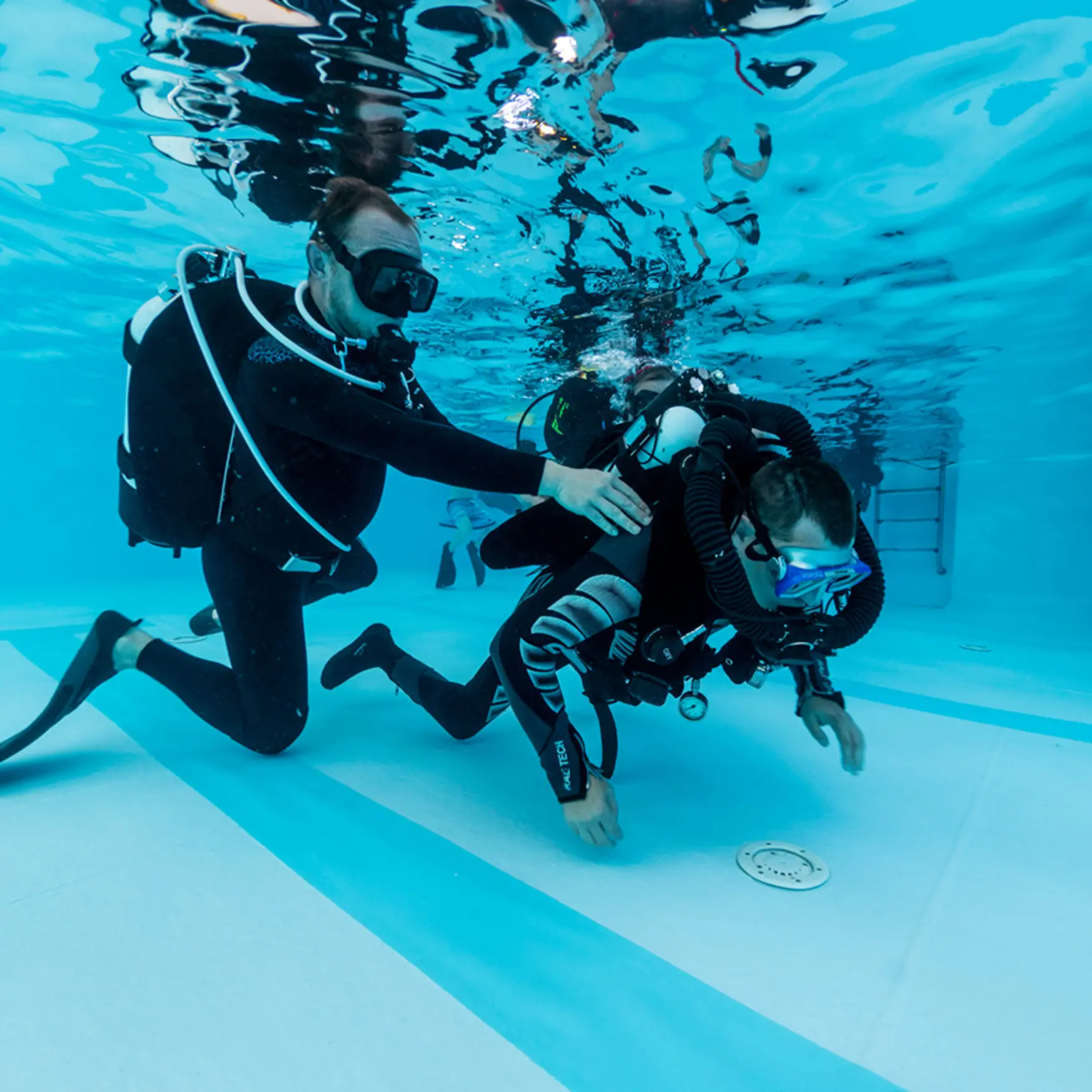 Divesoft DEMO day with divers in wheelchairs from SKV team