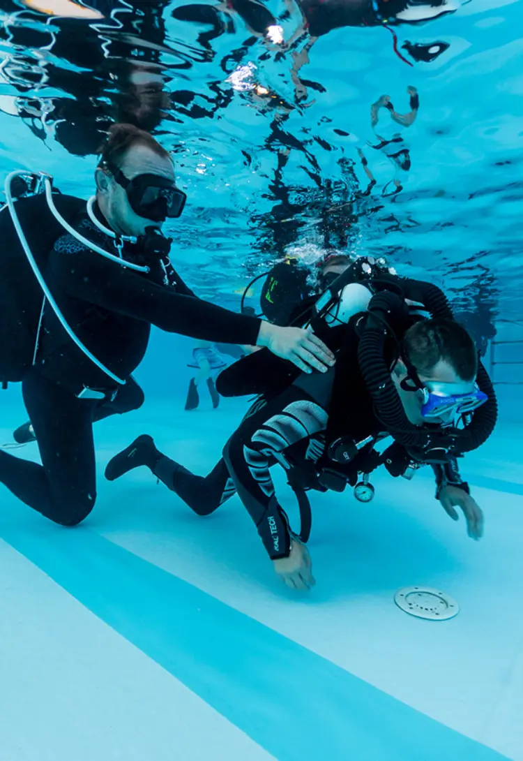 Divesoft DEMO day with divers in wheelchairs from SKV team