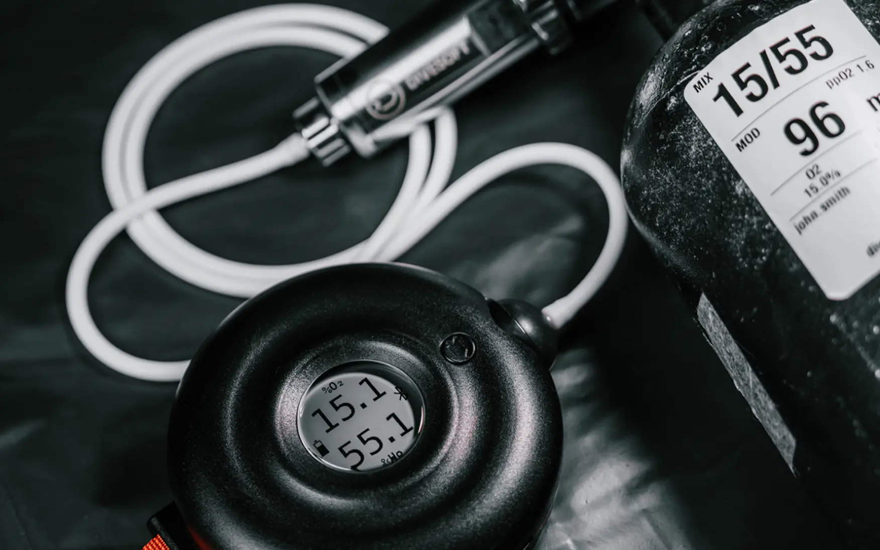 Divesoft ECHO analyzer - anylizing nitrox and trimix and carbon monoxide