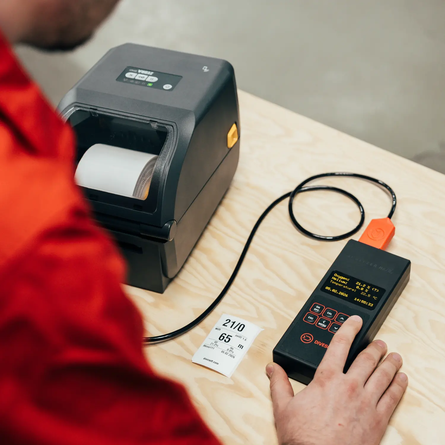Divesoft He/O2 Analyzer Cable